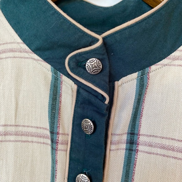 Vintage Wrangler Women’s Western Long Sleeve Button Down Cropped Women’s Large - Picture 9 of 9